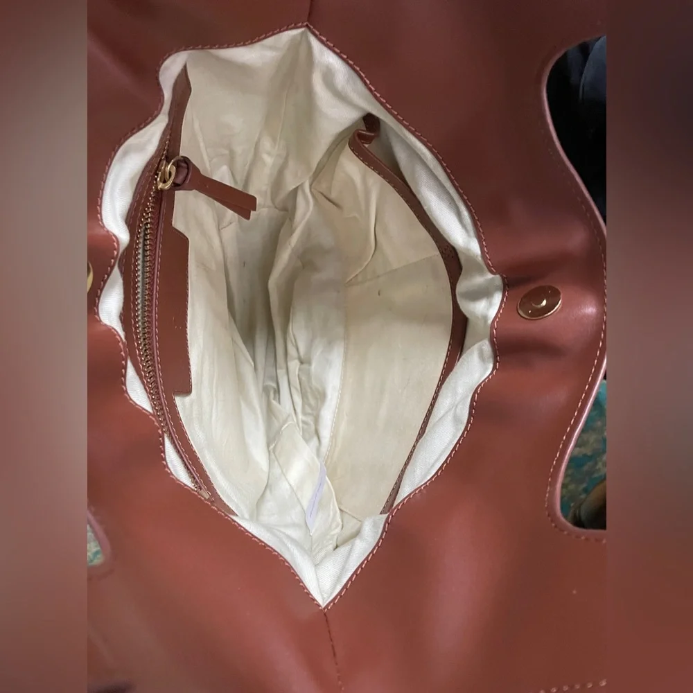 Women's Free People Brown Woven Hobo Bag